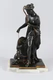 A good 19th century bronze group of Diana by Jean-Louise Gregoire, bronze, offered Apr 2026