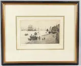 Sea Scouts at Old Portsmouth etching by William Lionel Wyllie, etching, offered Apr 2026