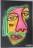 Night Residue by Harif Guzman, 2017, mixed media on canvas, offered Apr 2026