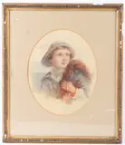 Portrait of a youthful fisherman by James Drummond, watercolour, sold Apr 2026