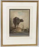 Cow before a fallen tree by William Marshall Craig, 1790, watercolour, sold Apr 2026