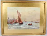 Peel Harbour by Robert Malcolm Lloyd, 1900, watercolour, offered Apr 2026