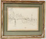 Brighton seafront by Robert Charles Goff, drawing, offered Apr 2026