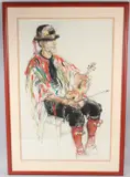 Morrisman Patrick Quigley.. by Victor Ambrus, drawing, sold Apr 2026