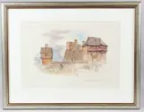 Stokesay Castle by Mads Stage, print, sold Apr 2026