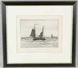 Untitled by Hendrik Willem Mesdag, etching, sold Apr 2026