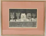 Our Local Glee Union by Louis Wain, print, offered Apr 2026