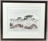 Orford Ness by David Gentleman, lithograph, sold Apr 2026