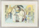 The Grey Horses by Tom Gentleman, lithograph, sold Apr 2026