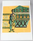 Okuku (Hair Dress) by Bruce Onobrakpeya, serigraph, offered Apr 2026