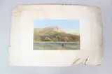 Prince Vorontsov's Palace in Alupka coloured lithographic print unframed by Carlo Bossoli, print, offered Apr 2026