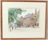 Red Brick University by George Weissbort, 1957, watercolour, offered Mar 2026