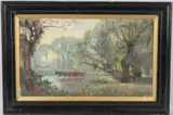 Woodland landscape with horse and cart by George Weissbort, 1971, oil on board, offered Mar 2026