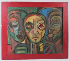 Untitled by Patrick Boudon, oil on canvas, sold Mar 2026