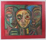 Untitled by Patrick Boudon, oil on canvas, sold Mar 2026
