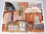 Hillside by Muraina Oyelami, oil on paper, sold Mar 2026