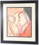 Untitled by Albert Louden, 1999, mixed media on canvas, offered Mar 2026