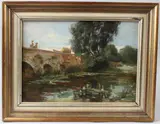 Iford Bridge by Rex Vicat Cole, oil on board, sold Mar 2026