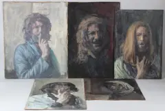 5 x 49 by George Weissbort, oil, offered Mar 2026
