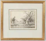 Deer grazing in Windsor Park drawing / by Andrew MacCallum, watercolour, sold Mar 2026