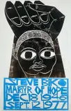 Untitled by Paul Peter Piech, woodcut, sold Oct 2024