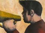 Let it out by James Donovan, acrylic, offered Oct 2024