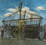 Untitled by Philip Muirden, mixed media, offered Aug 2024