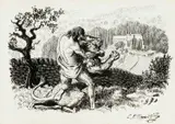 Untitled by Charles Frederick Tunnicliffe, ink, sold Aug 2024