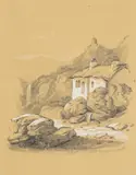 North Wales' on Somerset & Wood COA label by Joseph Horlor, Wood COA label, signed and titled in pencil, offered Aug 2024