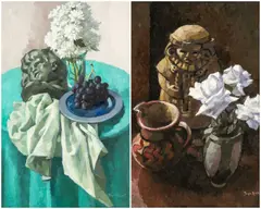 Untitled by Bryn Richards, oil on canvas, sold Aug 2024