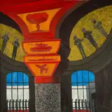 Mosaics of Now Number 3 by Philip Muirden, oil on canvas, sold Aug 2024