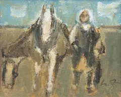 Untitled by Will Roberts, oil on canvas, sold Aug 2024