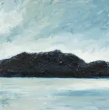 'Dros y Fenai II /Across the Menai by Esther Eckley, oil on board, sold Aug 2024