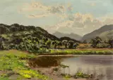 Untitled by Alfred Oliver, oil on board, sold Aug 2024