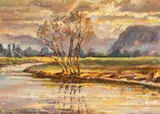 Untitled by Heather Craigmile, oil on canvas, offered Aug 2024
