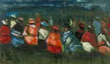 Untitled by Andrew Vicari, oil on board, sold Aug 2024
