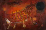 Flight of an Ancient Soul, No.4 by John McCONNELL, mixed media, sold Aug 2024