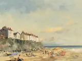 Tenby by Ivan Taylor, oil on board, offered Aug 2024