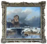 Untitled by Nicolaas Johannes Roosenboom, oil on panel, offered Aug 2024