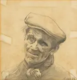 Untitled by Andrew Vicari, pencil on paper, offered Aug 2024