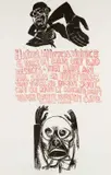 Limited edition by Paul Peter Piech, 1972, woodcut, sold Aug 2024