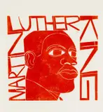 Untitled by Paul Peter Piech, woodcut, sold Aug 2024