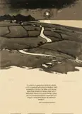 Monochrome print - for The Art Society of North by Kyffin Williams Ra limited edition, print, sold Aug 2024