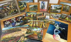 Oils and prints - large collection of paintings and prints by Peter Arnold, print (other), sold Aug 2024