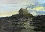 Cwyfan by Owen Meilir, oil on board, offered Aug 2024