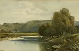 Untitled by William Dean Barker, 1877, watercolour, sold Aug 2024