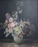 Untitled by Thomas G. Hill, oil on board, offered Jul 2024