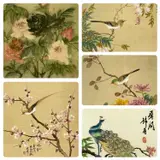 within frames, 49 x 38cms the largest Provenance: private collection Flintshire by Oriental Silks, print (other), sold Jul 2024