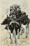 Buchod Dafydd by Gwyn Owen, mixed media on paper, sold Jul 2024