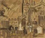 Untitled by Gwilym Prichard, mixed media on paper, sold Jul 2024